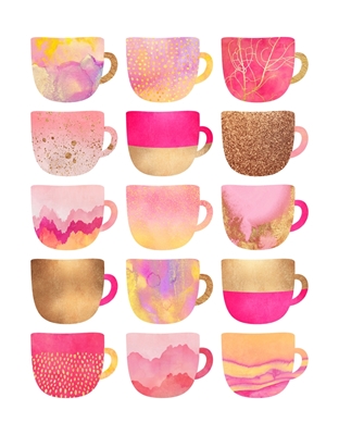 Hübsche rosa Kaffeetasse#2231933