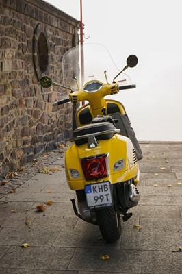 Vespa in the fog