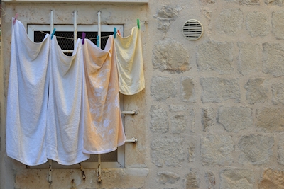 Håndklær ved tørking