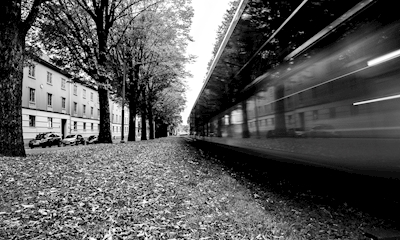 Rychlá tramvaj podzim