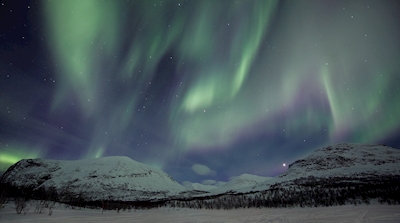 Auroras boreales de montaña