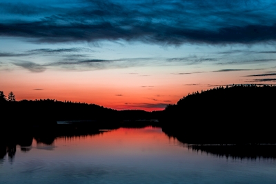 Zachód słońca nad Orlången