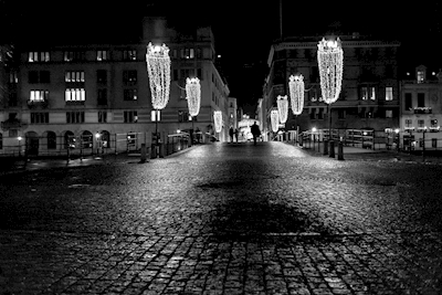 Stockholm v noci