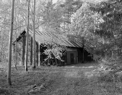The barn in the woods