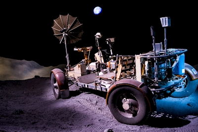 De auto van de maan