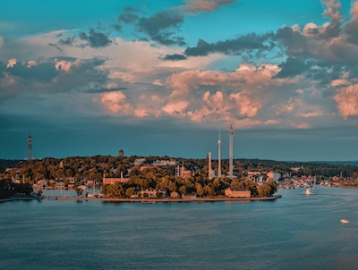 De horizon van Stockholm