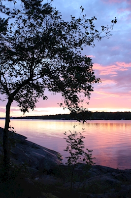 Zachód słońca na wschodnim wybrzeżu Szwecji 1