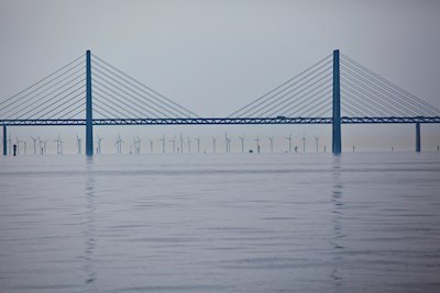 The Öresund bridge from north