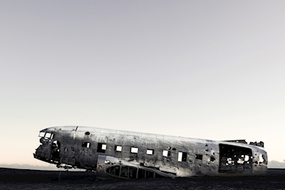Abandoned airplane Iceland
