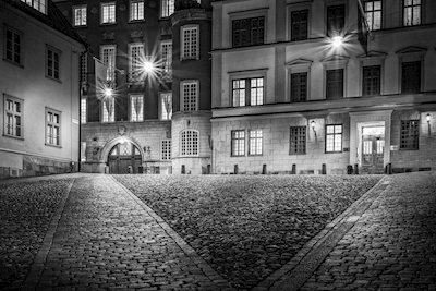 Stockholm Street at Night