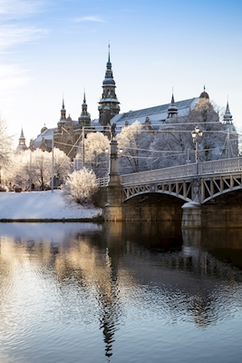 Sztokholm w śniegu