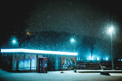 Snø i Gamlebyen