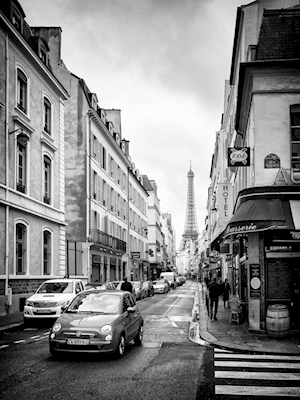 Gateutsikt i Paris