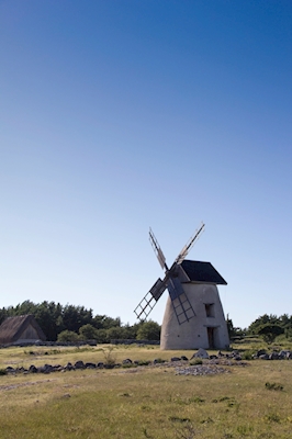 Větrný mlýn na Gotlandu