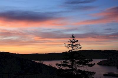 Zachód słońca na zachodnim wybrzeżu Szwecji 2