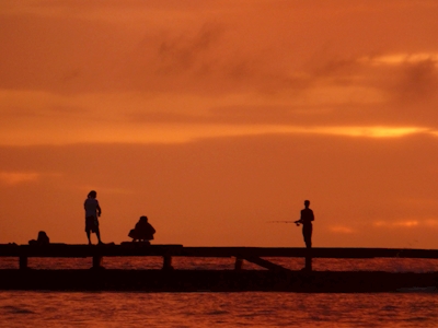 solnedgang fiskeri