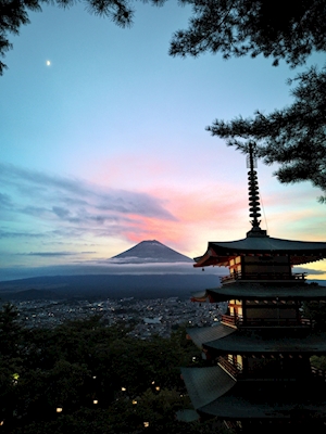 Výhled na horu Fudži 