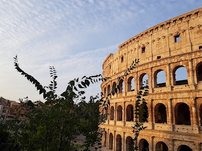 Colosseum ved solopgang