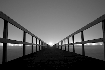 Long walking bridge, Sweden