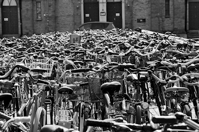 Cykel styr i massevis