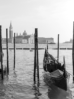 Lonely Gondola in Venice