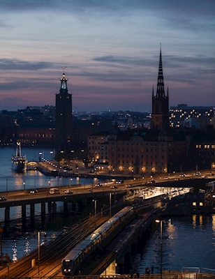 Sztokholm nocą