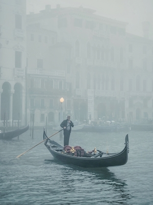 Gondola in the fog