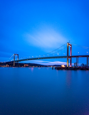 Il ponte durante l'ora blu
