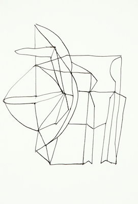 Abstrakt linjetegning 1