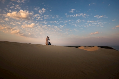 le dune nella luce del mattino