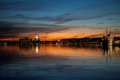 Zachód słońca w Sztokholmie