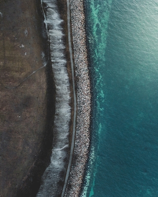 Coast of Limhamn, Drone shot