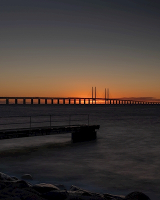 Lang eksponering - Øresundsbroen