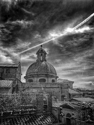 Rooftop view in Rome