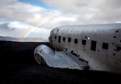 Islandzki wrak samolotu