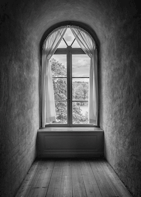 Het venster van het kasteel