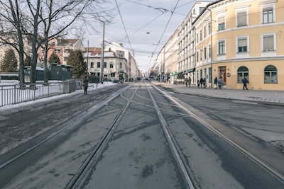 Tramlijn bij Grunerløkka