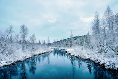 Small River in the wintertime