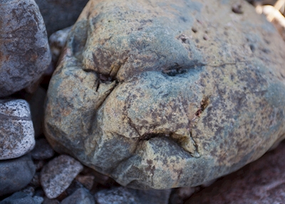 Het gezicht van de steen