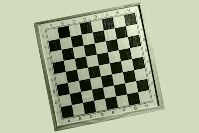 Tabuleiro de xadrez inclinado