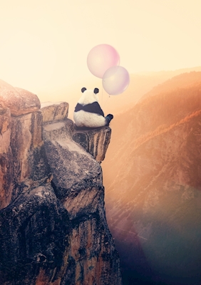 Panda & the balloons