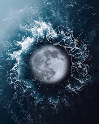 Fallender Mond