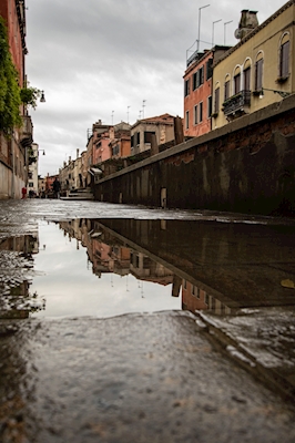 Na regen in Venetië