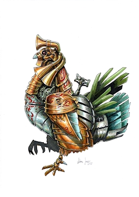 Rooster automaton