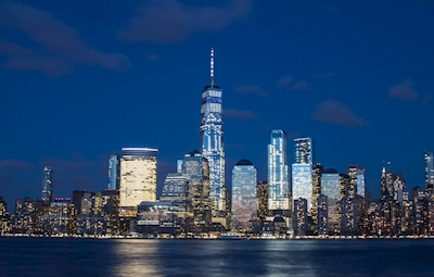 New York och Manhattan skyline