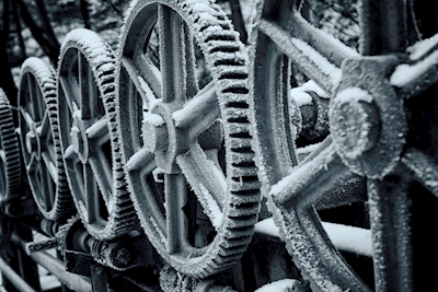 Frosty cogwheel