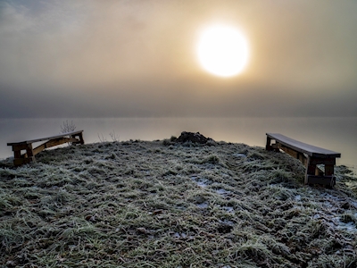 Frosty benches