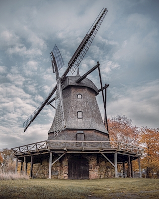 O moinho de vento em Fredriksdal