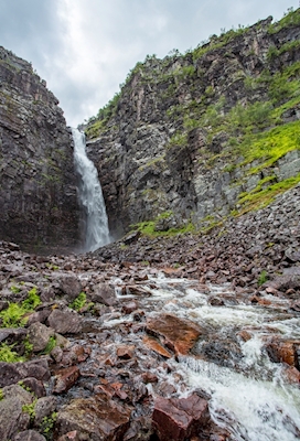 The waterfall Njupeskär