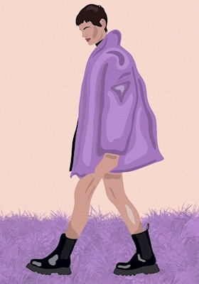 Een wandeling in paars